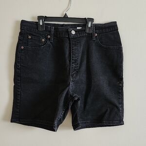 Levi's Miss 14 Relaxed Fit Black Jean Shorts Vintage 2021